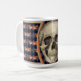 Caneca De Café Caveira & Borboletas