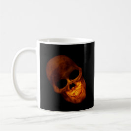 Caneca De Café Caveira Dourada Sorridente