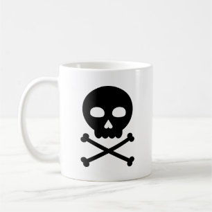 Caneca De Café Caveira e Ossos