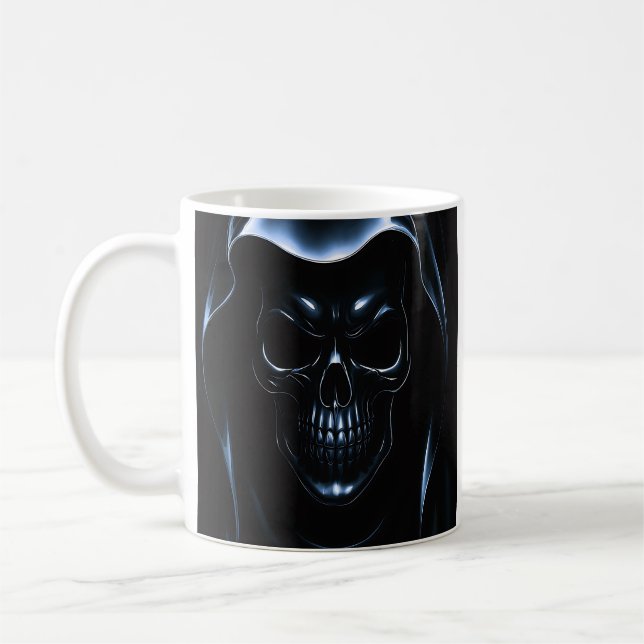 Caneca De Café Caveira Escura (Esquerda)