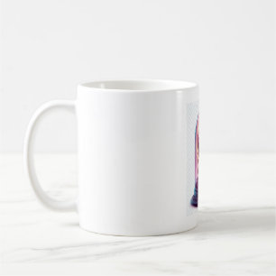 Caneca De Café Caveira no vidro Rosa