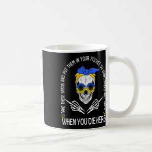 Caneca De Café Caveira, pegue essas sementes e coloque-as no seu