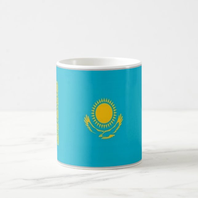 Caneca De Café Cazaquistão - Bandeira - (Centro)