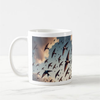 Caneca De Café CC&L Tree Service Chimney Swift Mug Design