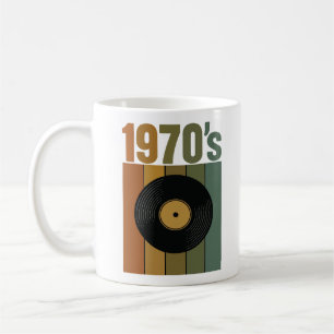 Caneca De Café Cd retrô anos 70 vintage