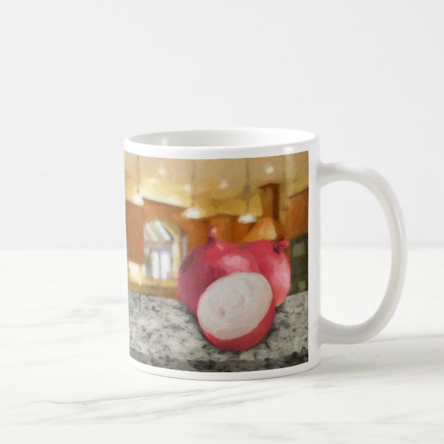 Caneca De Café Cebolas vermelhas (Direita)