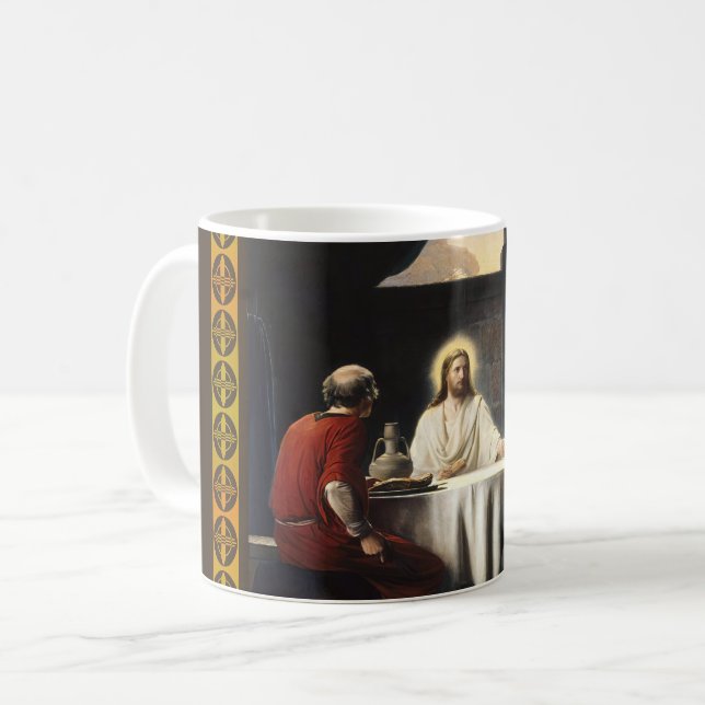 Caneca De Café Ceia em Emaús por Carl Bloch (Frente Esquerda)