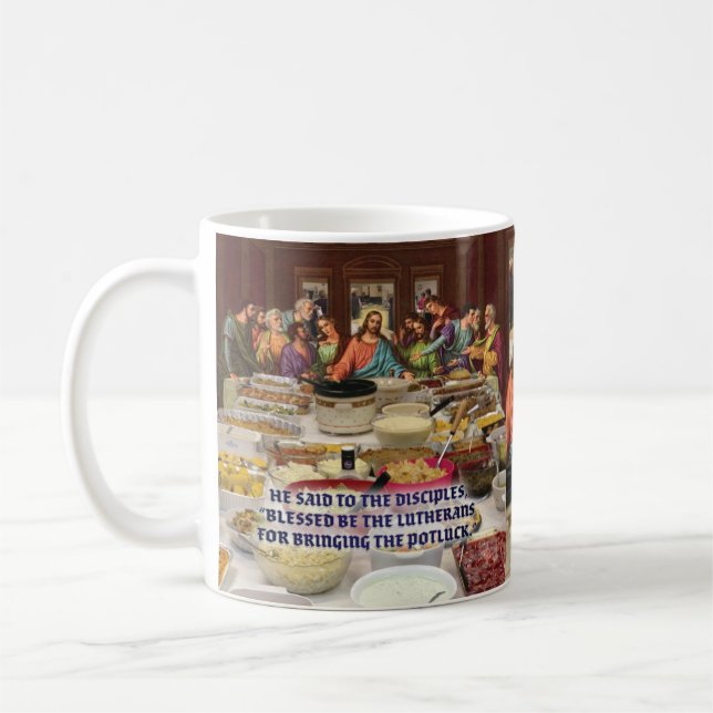 Caneca De Café Ceia Luterana Potluck  (Esquerda)
