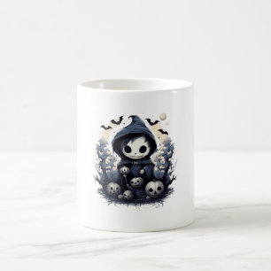 Caneca De Café Ceifador Chibi Encapuzado Halloween - Fã do Dark W