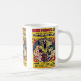 Caneca De Café Cela de Harry Houdini do vintage & mistério do