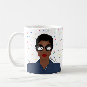 Caneca De Café Celebração ao Chefe Adicionar Nome Afro-Americano