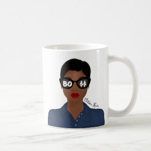 Caneca De Café Celebração BO$$ Adicionar Nome Afro-Americano