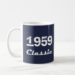 Caneca De Café Celebração Clássica de 60º Aniversário de 1959