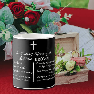 Caneca De Café Celebração da Bíblia da Vida Funeral Lembrança