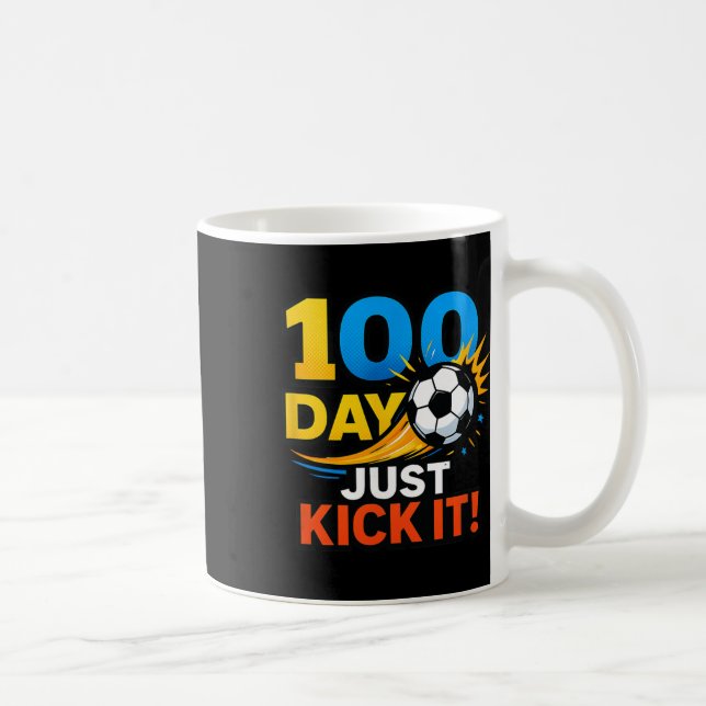 Caneca De Café Celebração de 100 Dias de Só Chutar! Explosão de F (Direita)