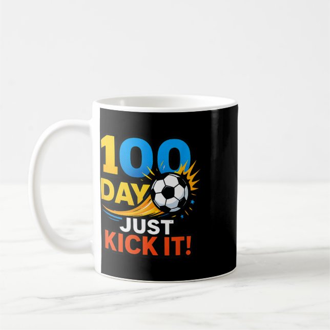 Caneca De Café Celebração de 100 Dias de Só Chutebol! Explosão de (Esquerda)