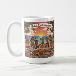 Caneca De Café Celebração de Aloha