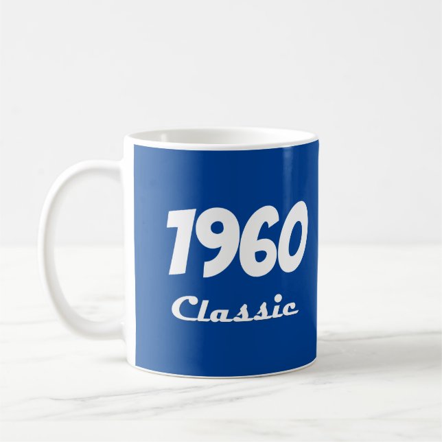 Caneca De Café Celebração de aniversário de 1960 Classic 60th (Esquerda)