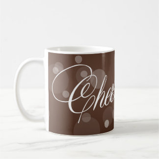 Caneca De Café Celebração de ano novo encantadora bolha marrom