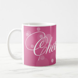 Caneca De Café Celebração de ano novo encantadora bolha rosa-quen