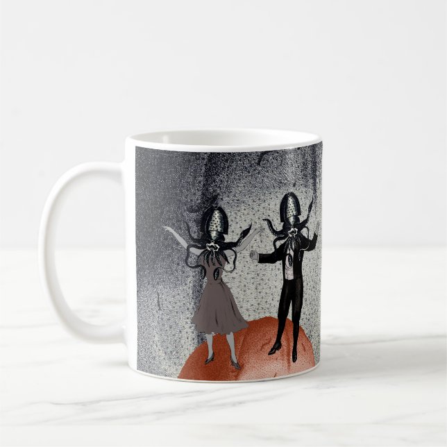 Caneca De Café Celebração de dança de alienígenas (Esquerda)