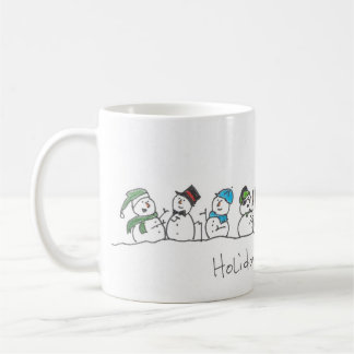 Caneca De Café Celebração de Holiday Snowman
