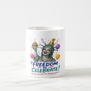 Caneca De Café Celebração do Aniversário da Estátua da Liberdade