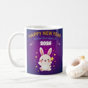 Caneca De Café Celebração do Coelho do Ano Novo 2026