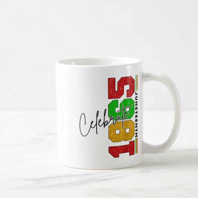 Caneca De Café Celebração do Décimo Junho, História Negra, Améric (Direita)