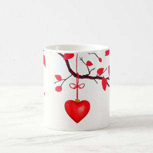 Caneca De Café Celebração do dia de os namorados do Amor
