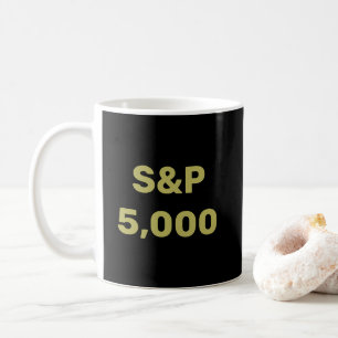 Caneca De Café Celebração do Índice de Bolsas de Nível S&P 5.