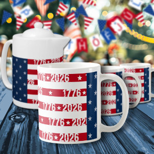 Caneca De Café Celebração dos 250 anos da América 1776 2026