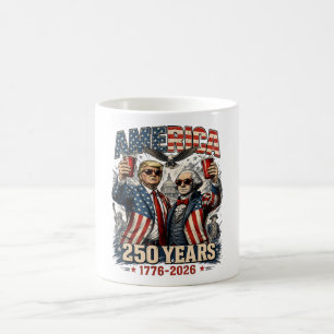 Caneca De Café Celebração Patriótica América 250 Anos