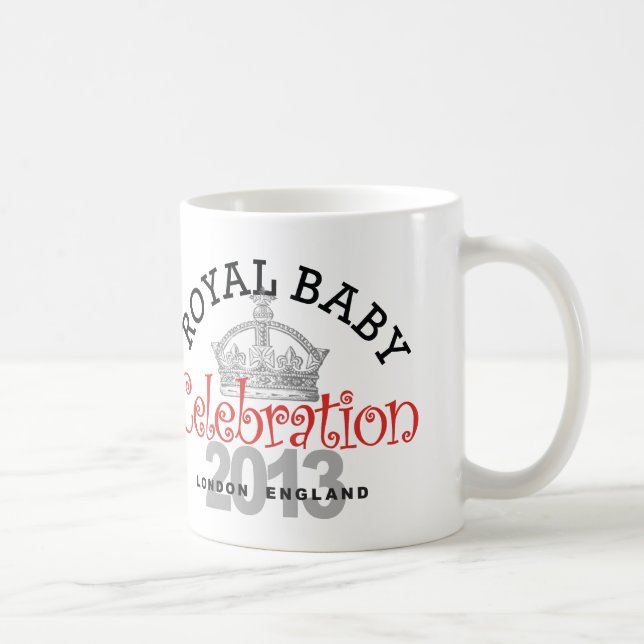 Caneca De Café Celebração real do bebê (Direita)