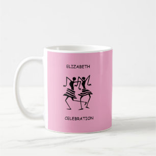 Caneca De Café Celebração, rosa