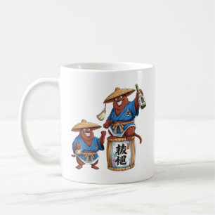 Caneca De Café Celebração Tanuki Sake