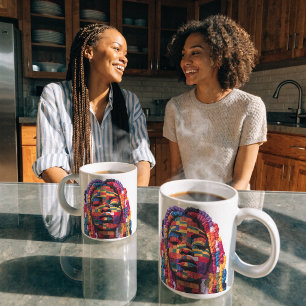 Caneca de Café Celebrando a Arte das Mulheres Quil