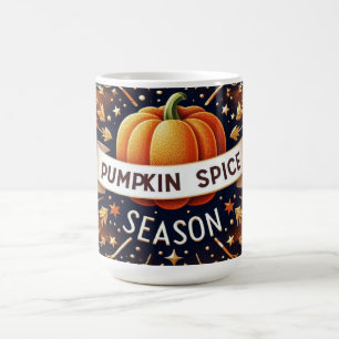Caneca De Café Celebrando A Chegada Da Época De Pumpkin Spice