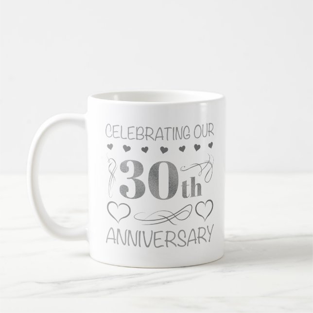 Caneca De Café Celebrando nosso 30 (Esquerda)