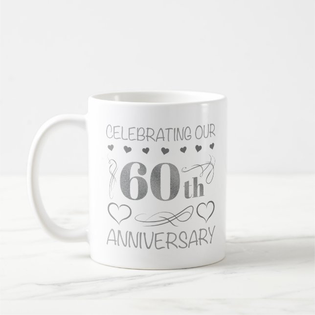 Caneca De Café Celebrando nosso 60º aniversário (Esquerda)