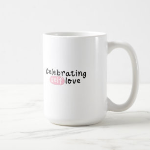 Caneca De Café Celebrando o Dia de os namorados de Autoamor