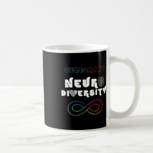Caneca De Café Celebrar a Neurodiversidade do Arco-Íris Infinito