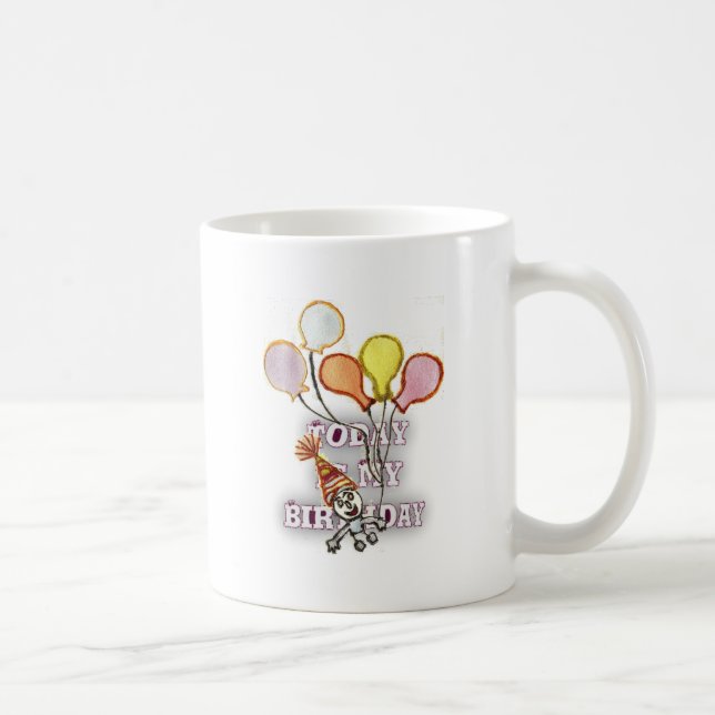 Caneca De Café Celebrar com a nossa alegria saudação de aniversár (Direita)