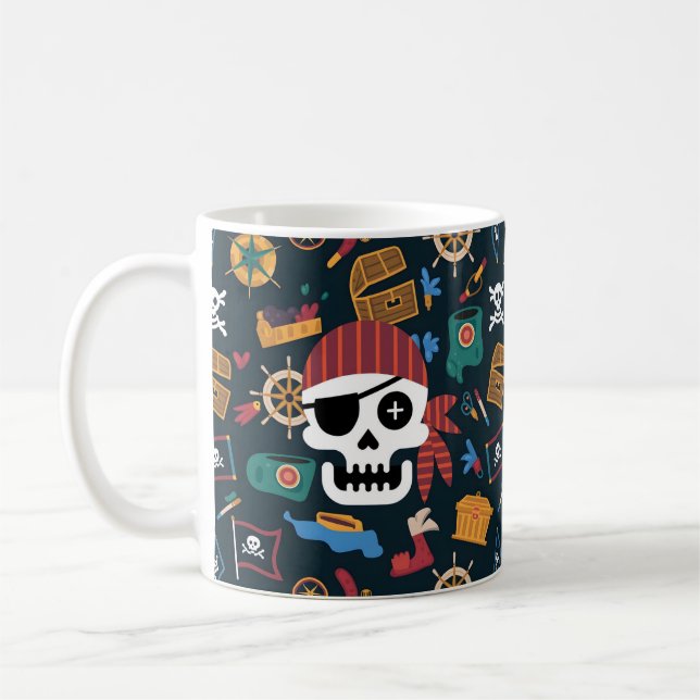 Caneca De Café Celebrar Conversações Como um Dia Pirata com Swash (Esquerda)