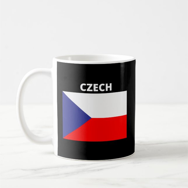 Caneca De Café Celebrar Dias Checos Com Esta Bandeira Checa (Esquerda)