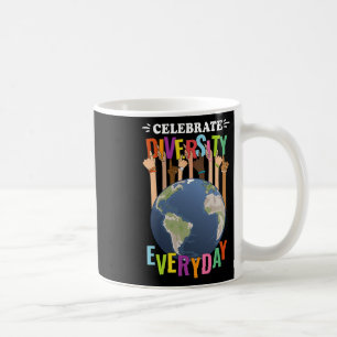 Caneca De Café Celebrar Diversidade Cotidiana Estudantes de Profe