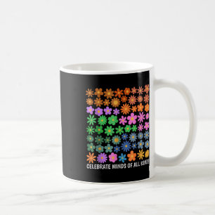 Caneca De Café Celebrar Mentes De Todos Os Tipos De Autismo Na Ne
