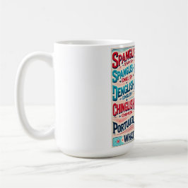 Caneca De Café Celebrar multilíngue; Qual é a sua mistura?
