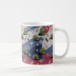 Caneca De Café Celebrar o Dia dos Veteranos com Gratidão