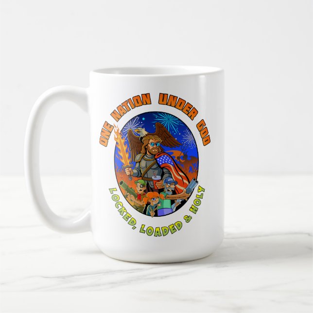 Caneca De Café Celebrate July 4th with Jesus (Esquerda)
